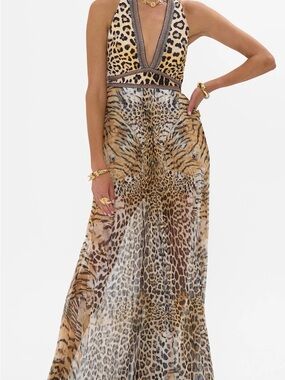 Camilla Tie Neck Halter Jumpsuit
Jaguar